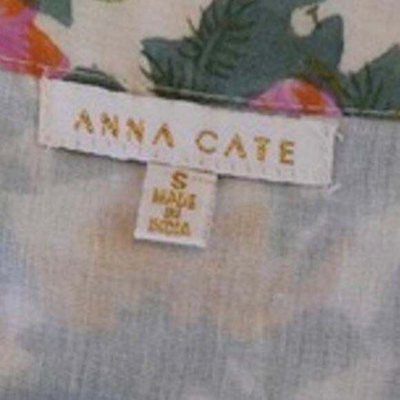 Anna Cate Short Sleeve V Neck Pullover Floral Dress Multicolor Womens Size Small - Picture 5 of 5